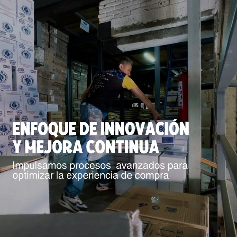 Enfoque de innovación y mejora continua: impulsamos procesos avanzados para optimizar la experiencia de compra